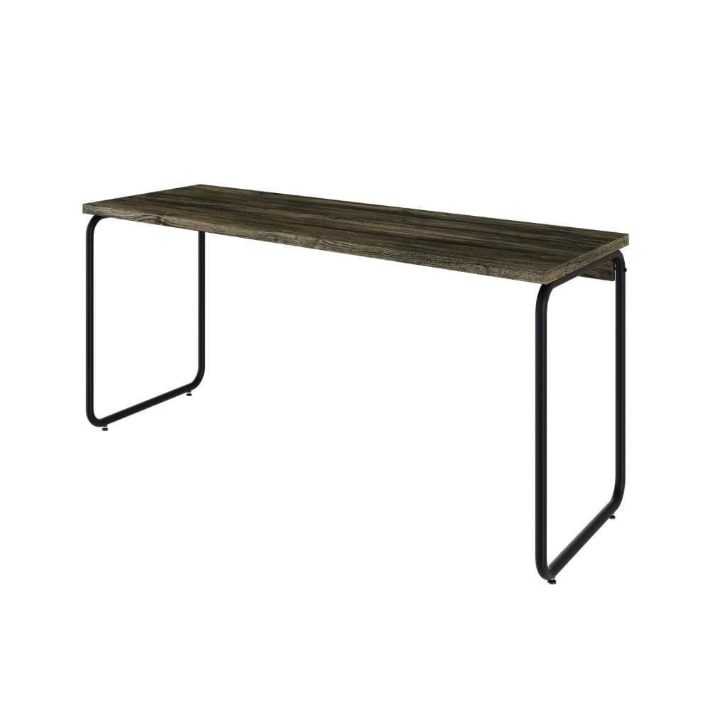Mesa Office 150x60x75cm Round Carvalho Dark - Carvalho Dark -