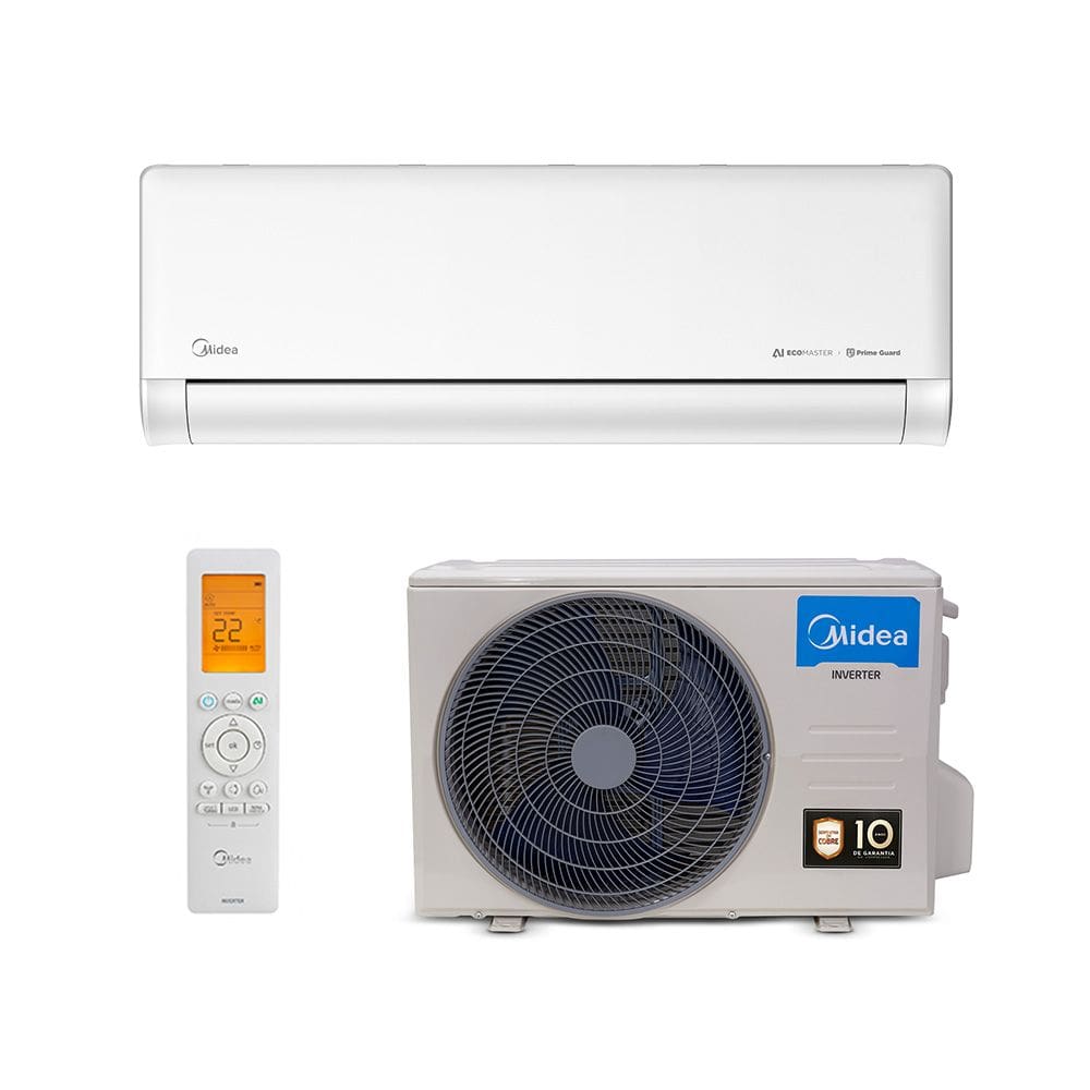 Ar Condicionado Split Hi Wall - Inverter R-32 - AI Ecomaster - Midea - 9.000 BTUs - Frio - 220V Monofásico