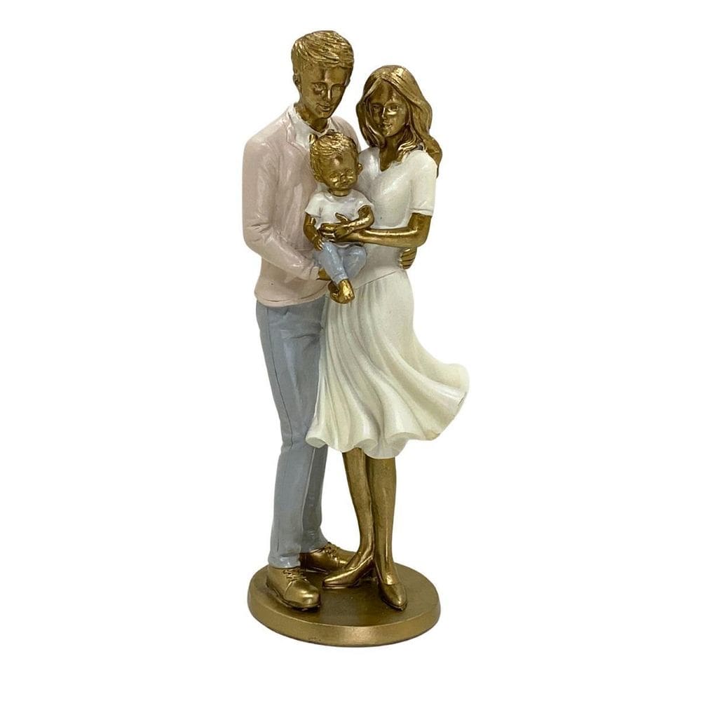 Figura Decorativa Estatueta Família 24 X 11 X 9 Cm - 257-848