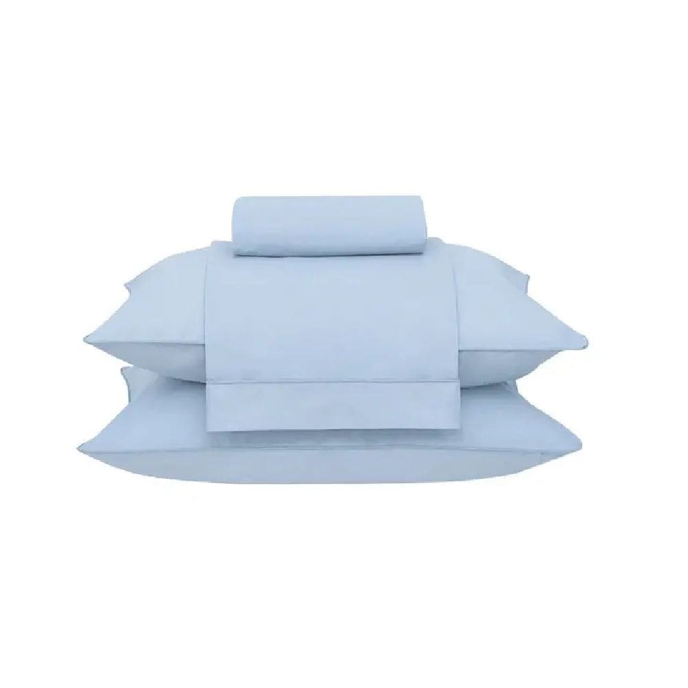 Jogo Cama King Buddemeyer 180 Fios Basic Percalle Azul 023