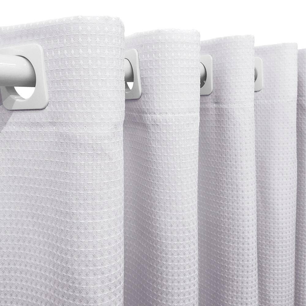 Cortina Tecido Piquet Branco 4,00X2,30 Sala Quarto Cozinha