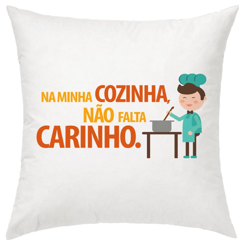 Almofada Decorativa Chef De Cozinha Cozinheiro 30 X 30 Cm