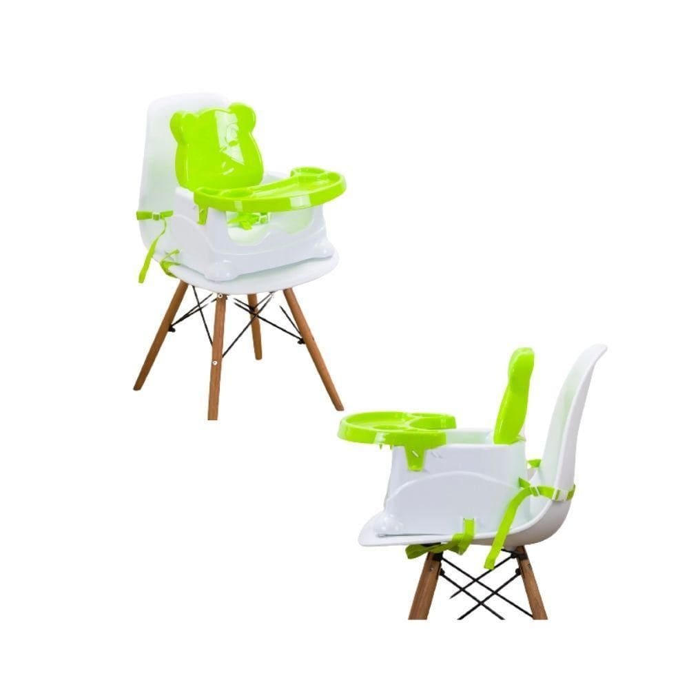 Cadeira Booster Alimentação Ursinho Baby Style Verde