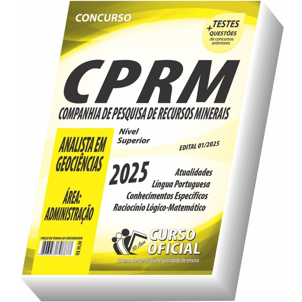 Apostila Cprm Analista Em Geociências Administração