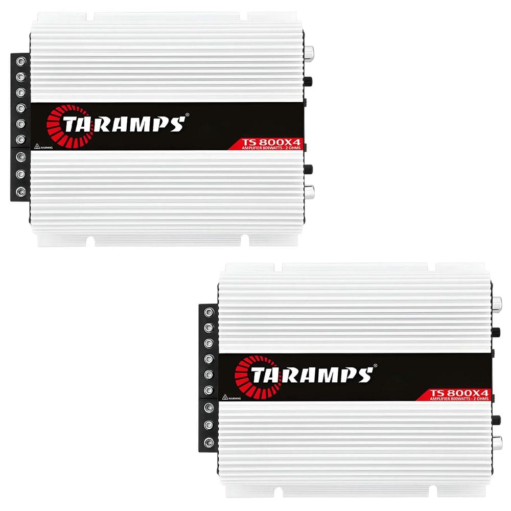 Kit Taramps 2 Amplificador Ts 800x4 800w Rms 4 Canais 2 Ohms