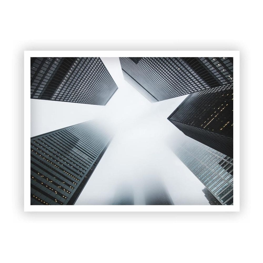 Quadro Decorativo Paisagens Variadas Com Moldura Branca 14