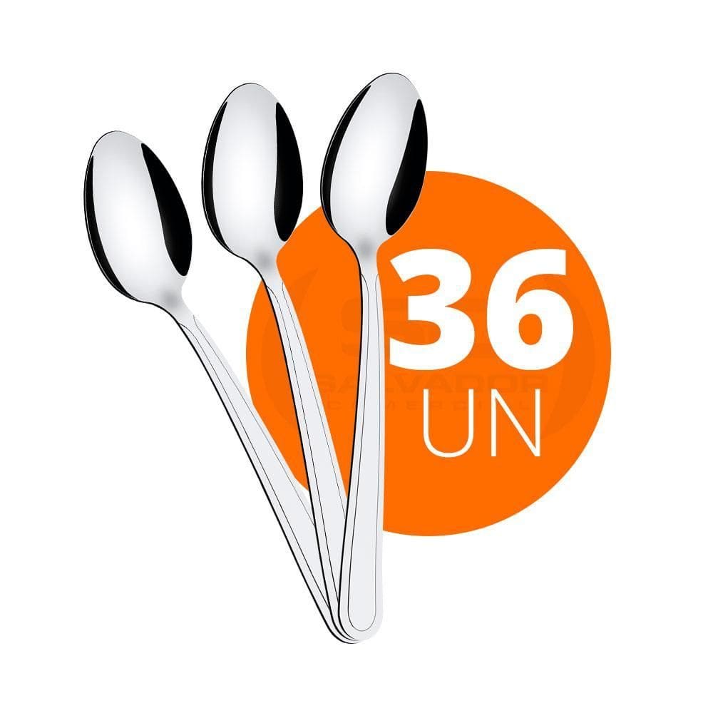 36 Colheres Sopa Búzios Aço Inox Cibag - Tramontina 23763000