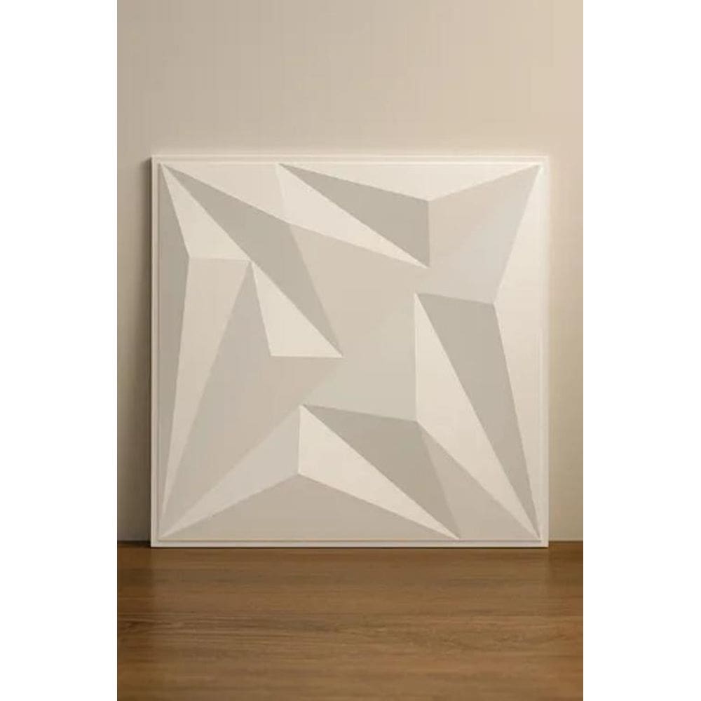 Placa Revestimento Parede Diamante 3D 25Un 30X30Cm + Fita 3M