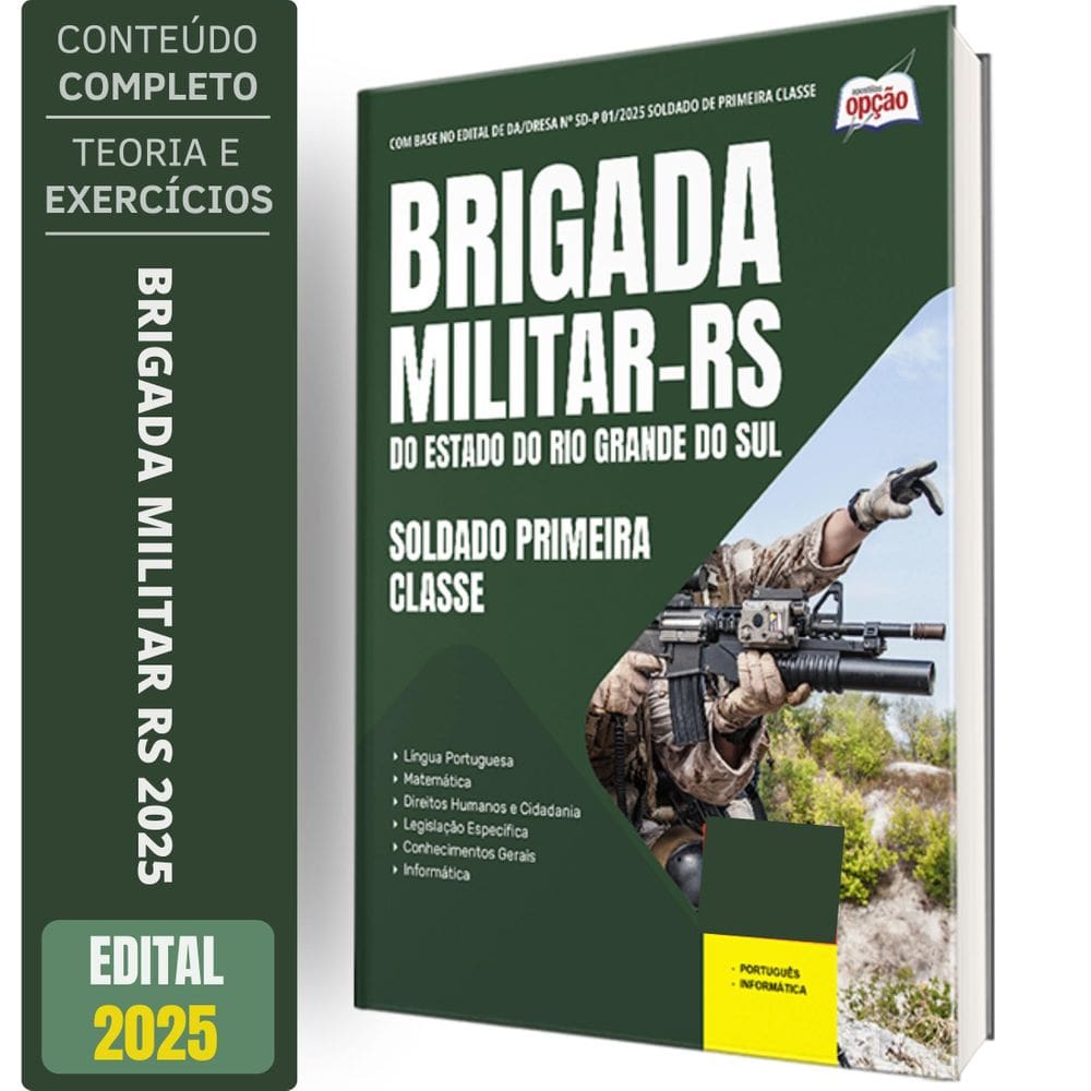 Apostila Brigada Militar Rs 2025 - Soldado Primeira Classe