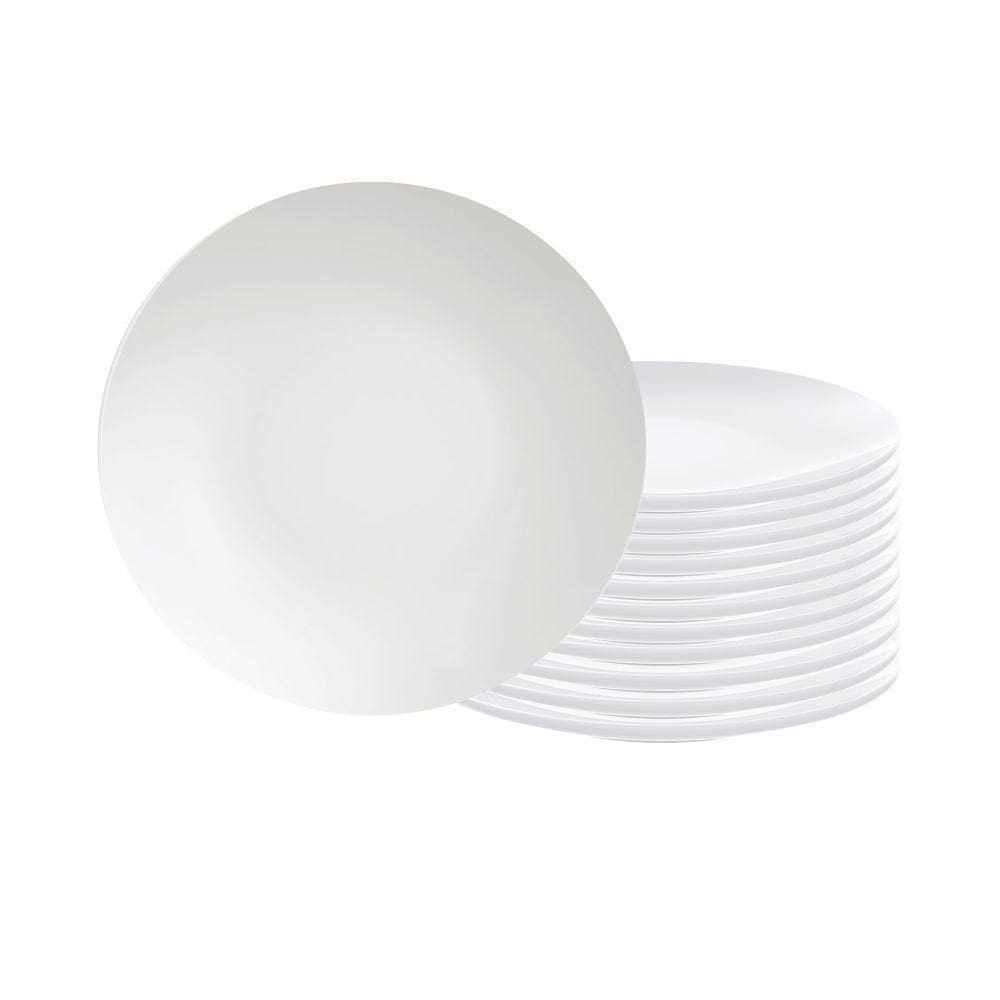 Prato Sobremesa Leonora Porcelana Branca 19cm - Tramontina