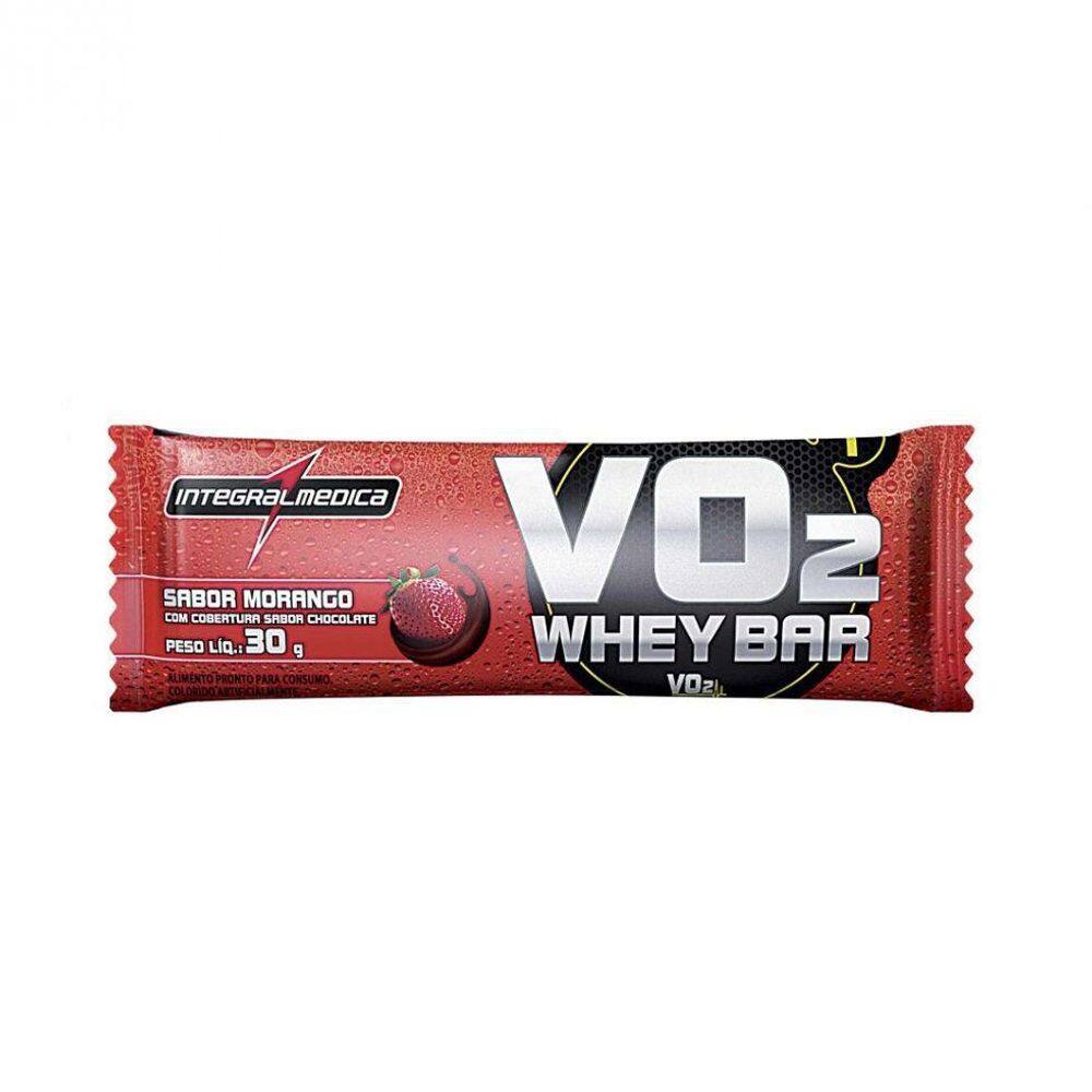 Vo2 Slim Protein Bar 30G - Sabor: Morango