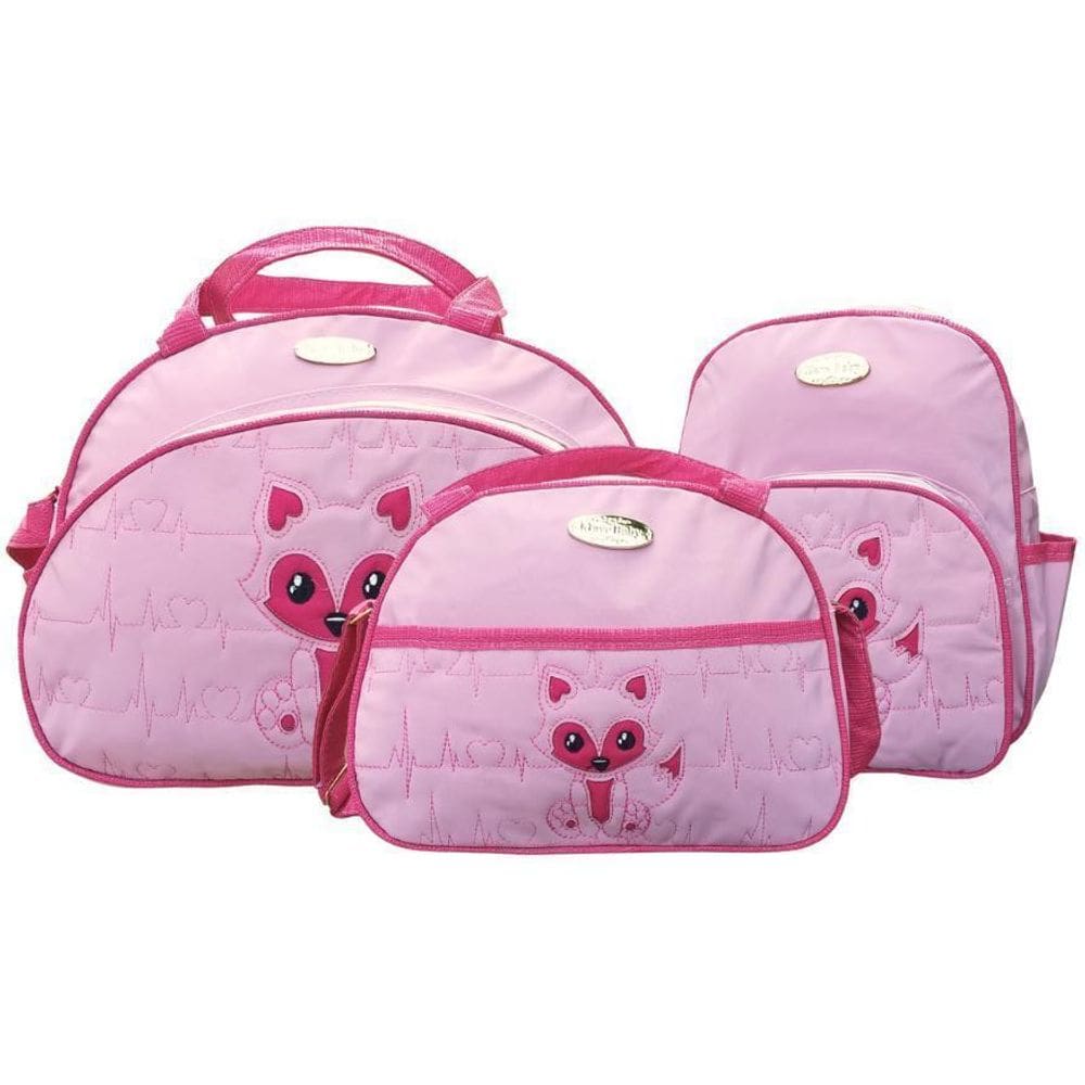 Kit Bolsas Maternidade Mave Baby Raposinha Rosa