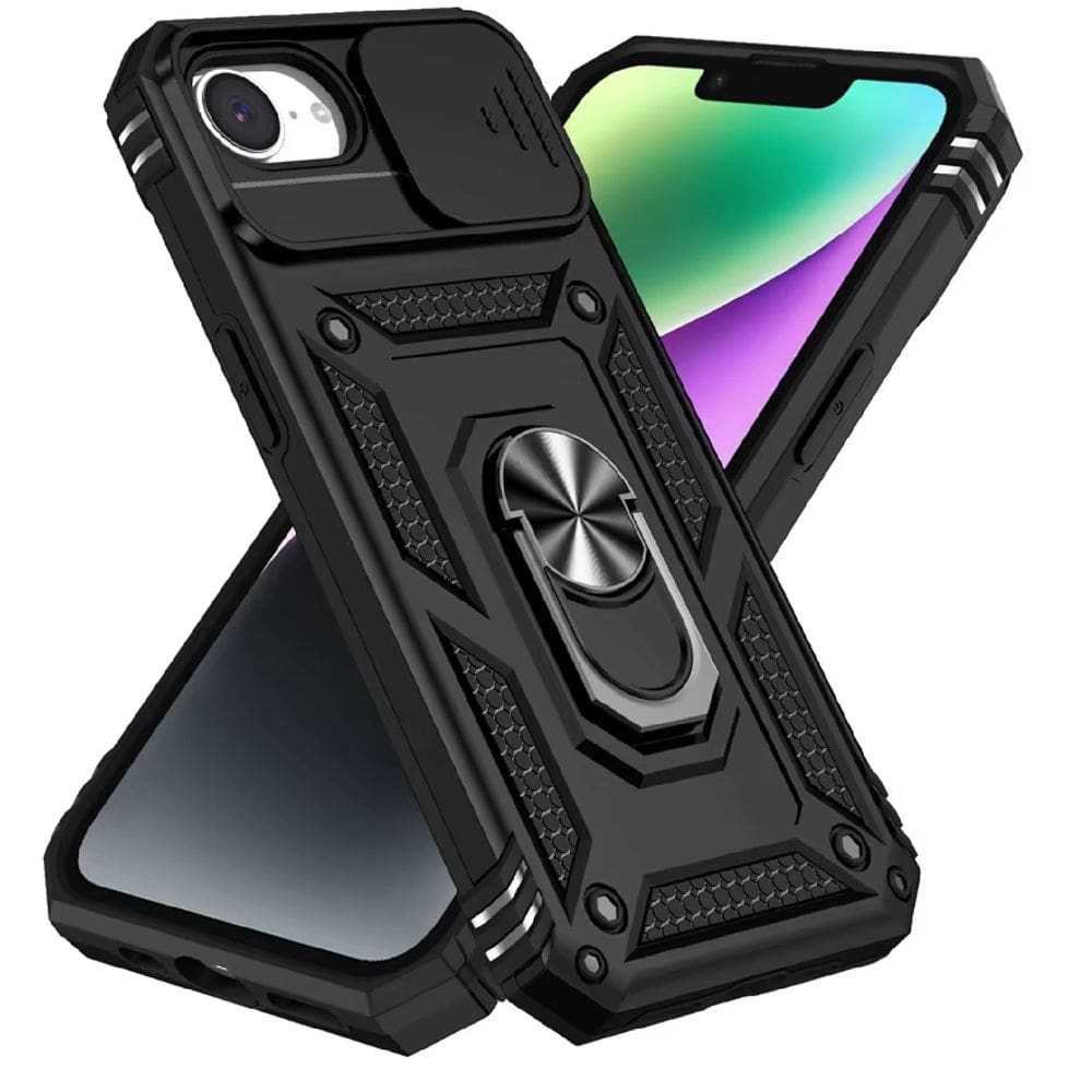 Capa Capinha Armadura C/ Proteção da Camera Suporte Anel 360 Para Ipphone 16E