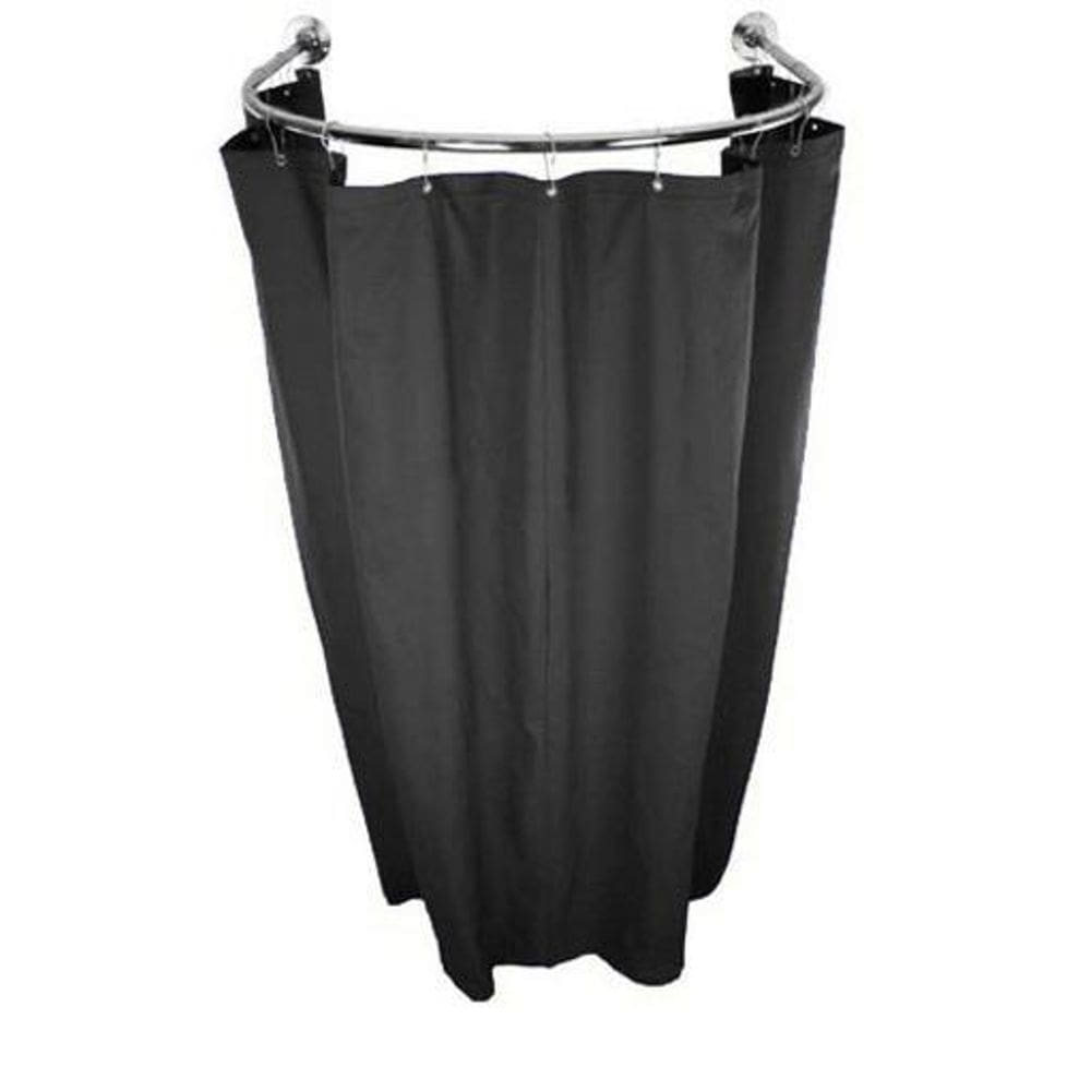 Cortina Preto Provador Arco 70X70 E 90X90 Privacidade Total