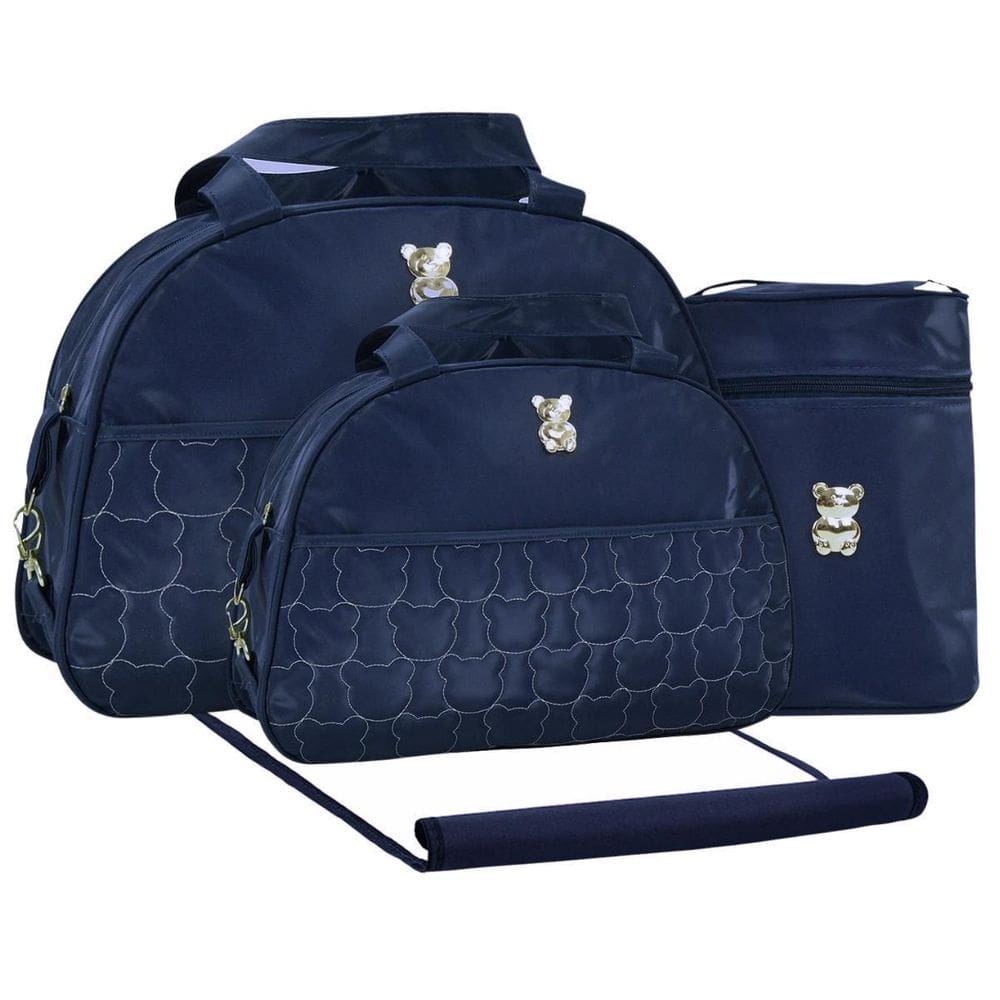 Kit Bolsas Maternidade Mave Baby Luna Soft Azul Marinho