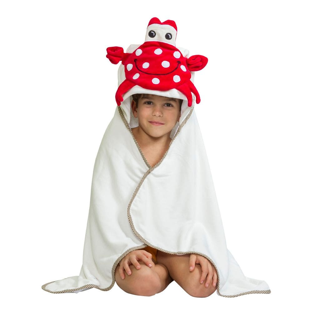 Toalha Capuz Caranguejo Infantil - Macia e Divertida!