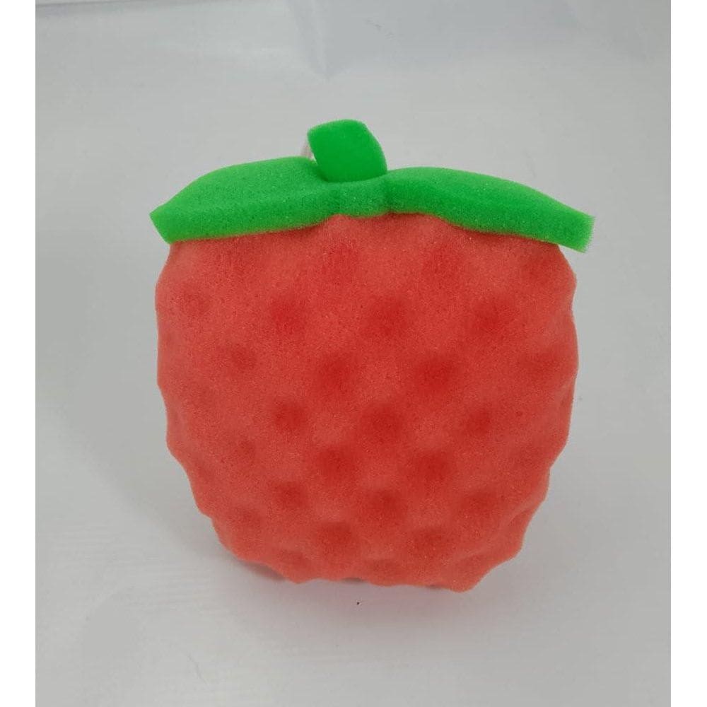 Esponja Corporal Em Formato De Fruta - Vermelha