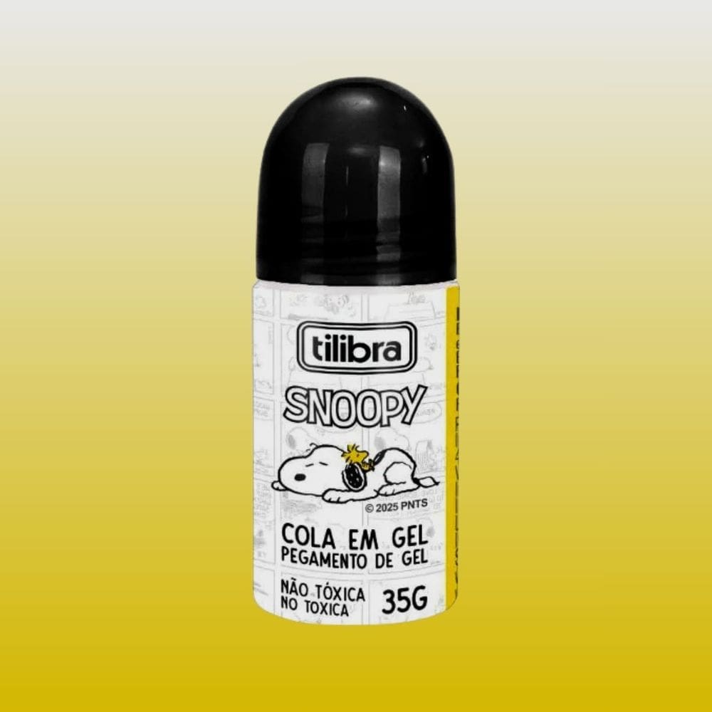 Cola em Gel Snoopy Decorado Fofo C/ Bico Aplicador 35g - TILIBRA