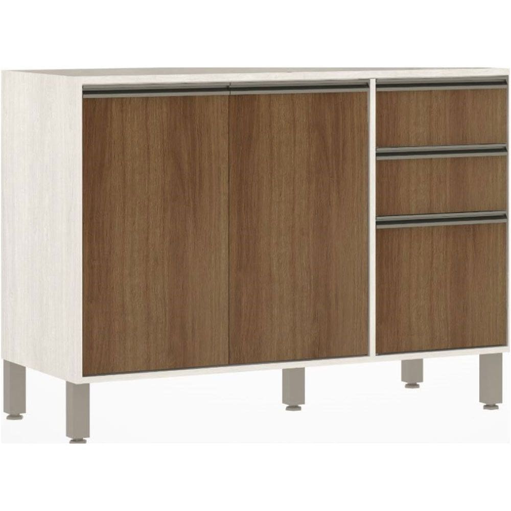 Balcão Luciane Linea 1,20m 2pt 3gv Lin 702/222