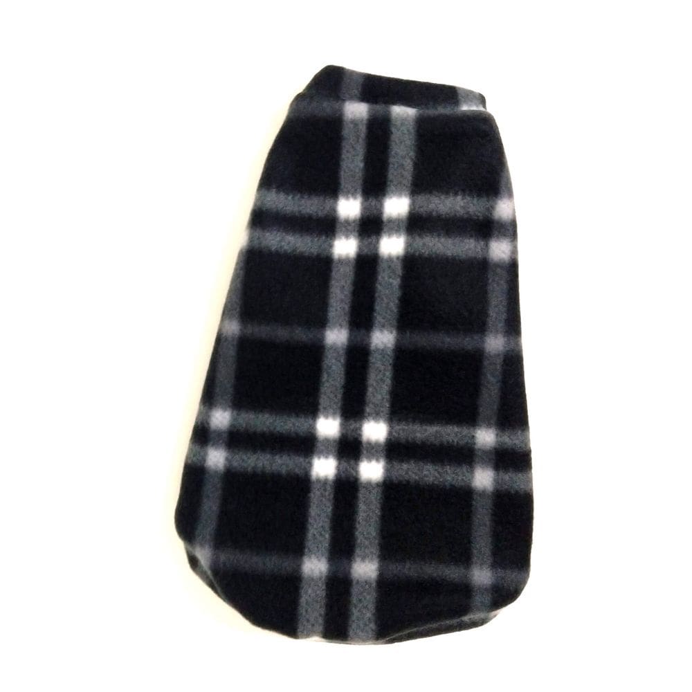 Roupa Capa Soft Para Cachorro Xadrez Preto Tamanho G