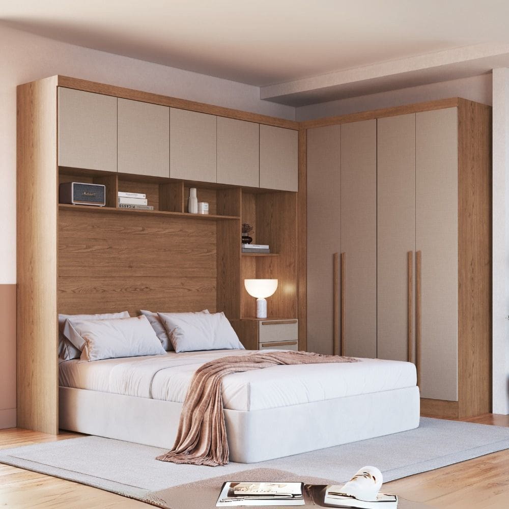 Guarda Roupa Moveis Castro Modulado Infinity 2 Peças