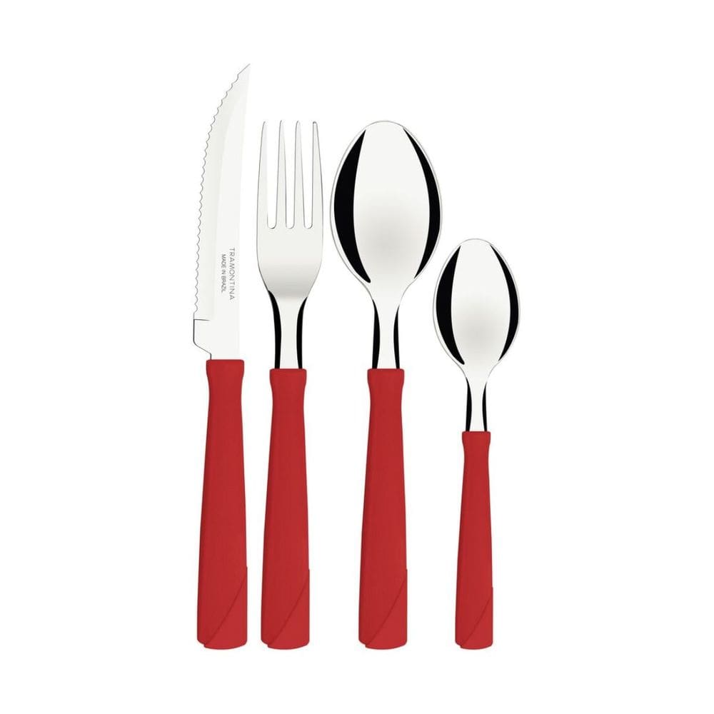 Faqueiro New Kolor Polipropileno Colorido e Aço Inox 24 Peças Tramontina