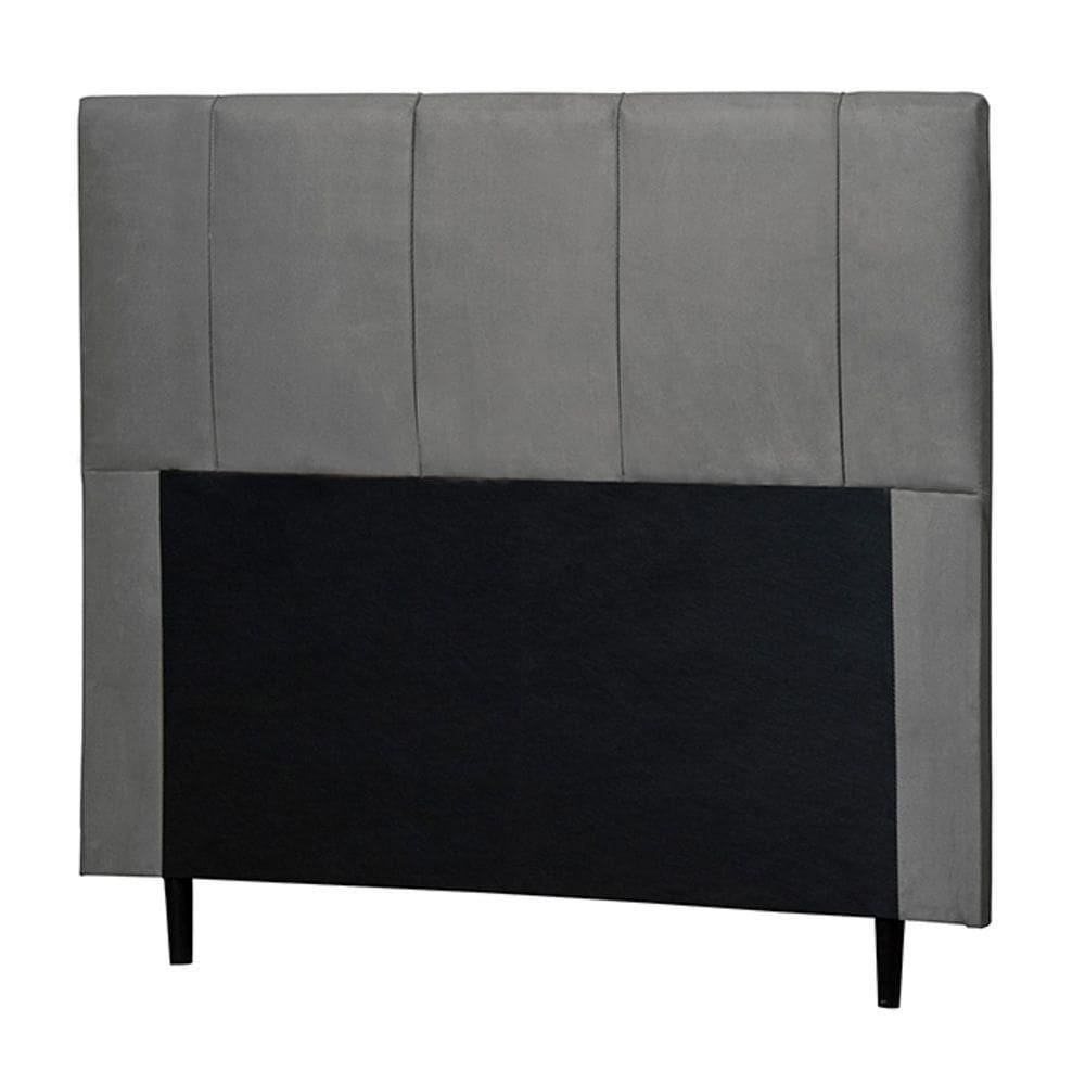 Cabeceira Cama Box Casal King Donna 193cm Suede Cinza