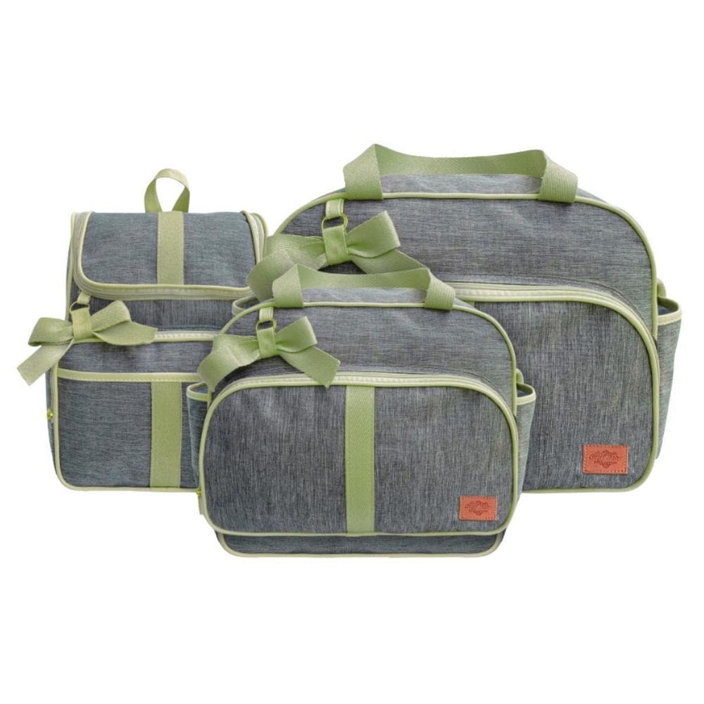 Kit Bolsas Maternidade Mave Baby Unique Gold Cinza E Verde