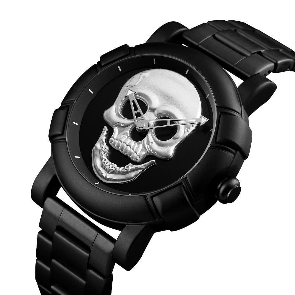 Relógio Skmei 9178 Caveira Crânio 3D Skull Esportivo Luxo