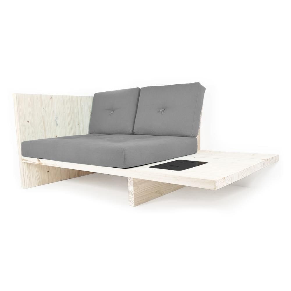 Sofá 2 Lugares Londres Pinus Natural