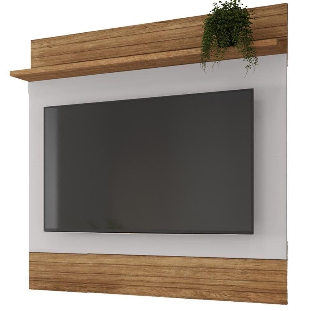 Painel Suspenso TV 55 Polegadas 136 Cm Guaruja Bechara Cinamomo Off White
