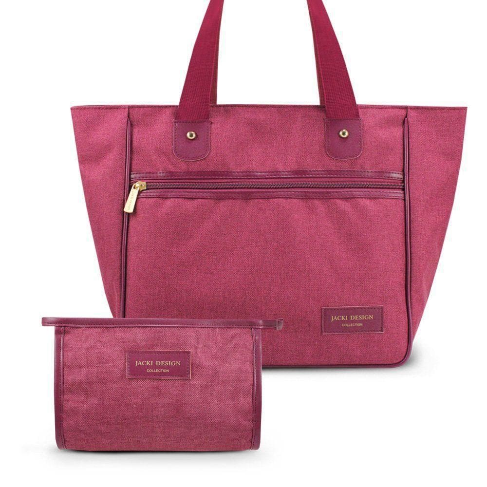 Kit De Necessaire E Bolsa Joy - Jacki Design Vinho