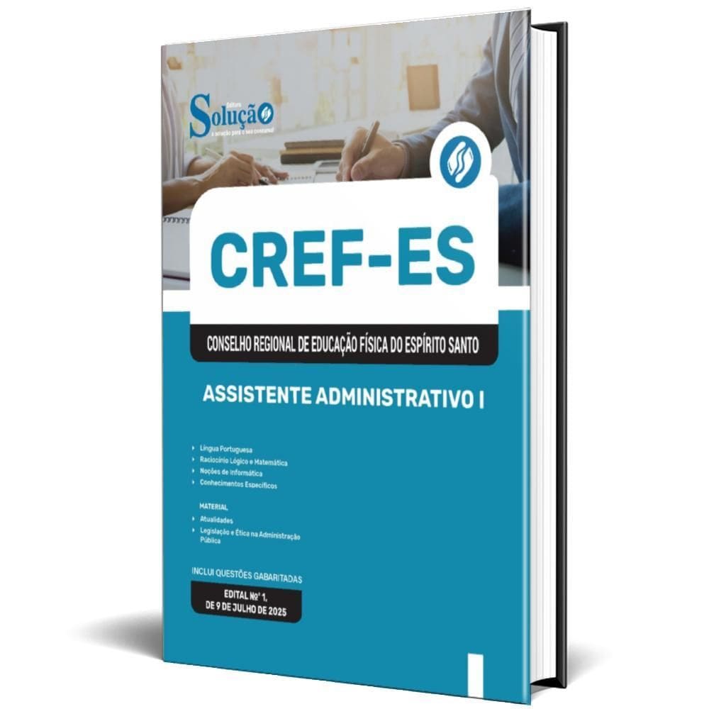 Apostila Cref Es 22 Região 2025 Assistente Administrativo I