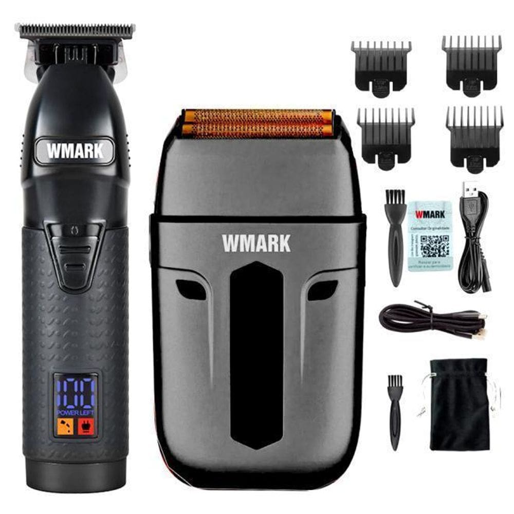 Kit Maquina Acabamento Ng 318 Shaver Ng 984 Preto Wmark