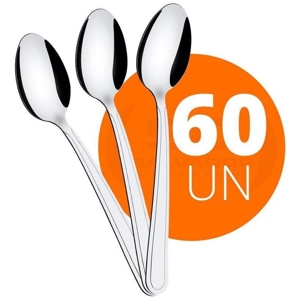 60 Colheres De Sopa Búzios Em Aço Inox Cibag - Tramontina