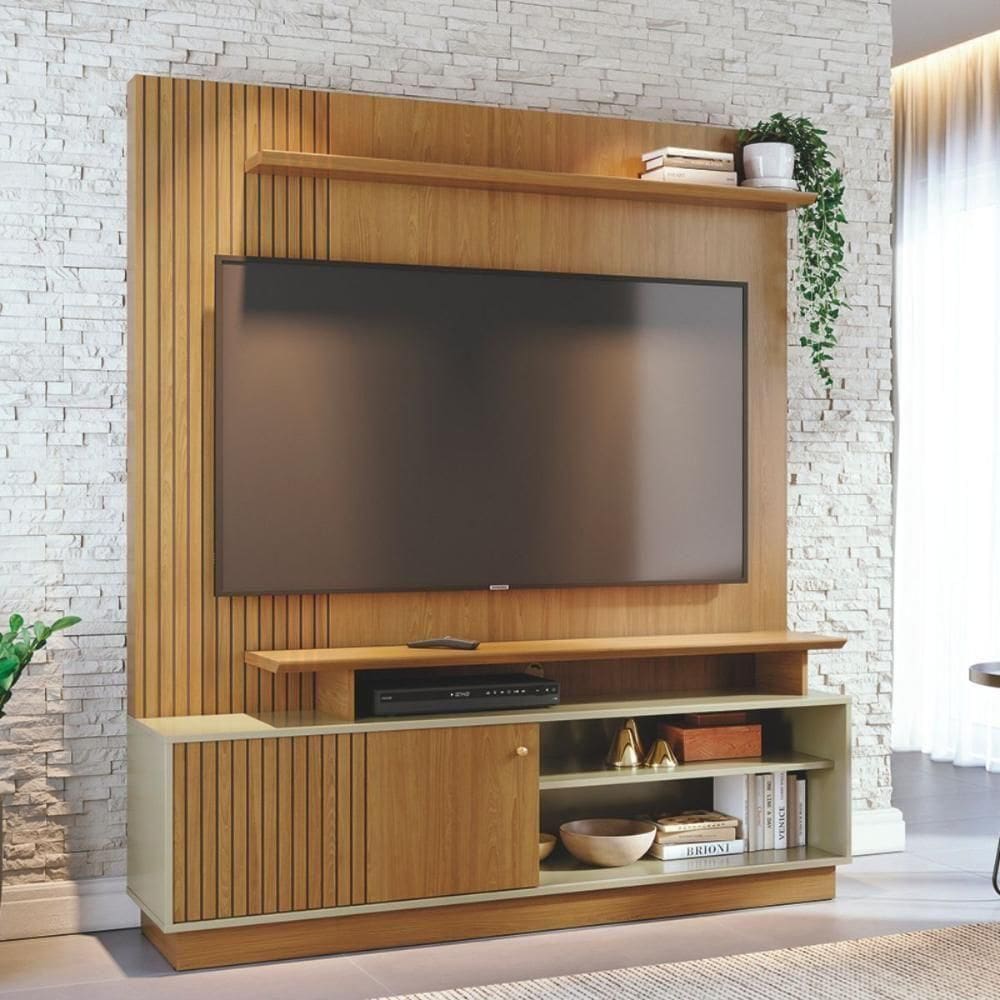 Home Theater Ares Com Design Funcional Cumaru-opala