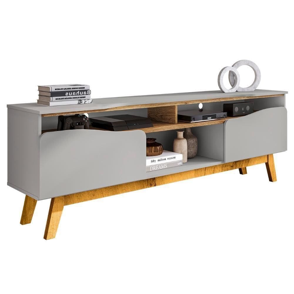 Rack Bancada Para 75 Pol 180cm Rita Off/cinamomo B02 - Mpozenato