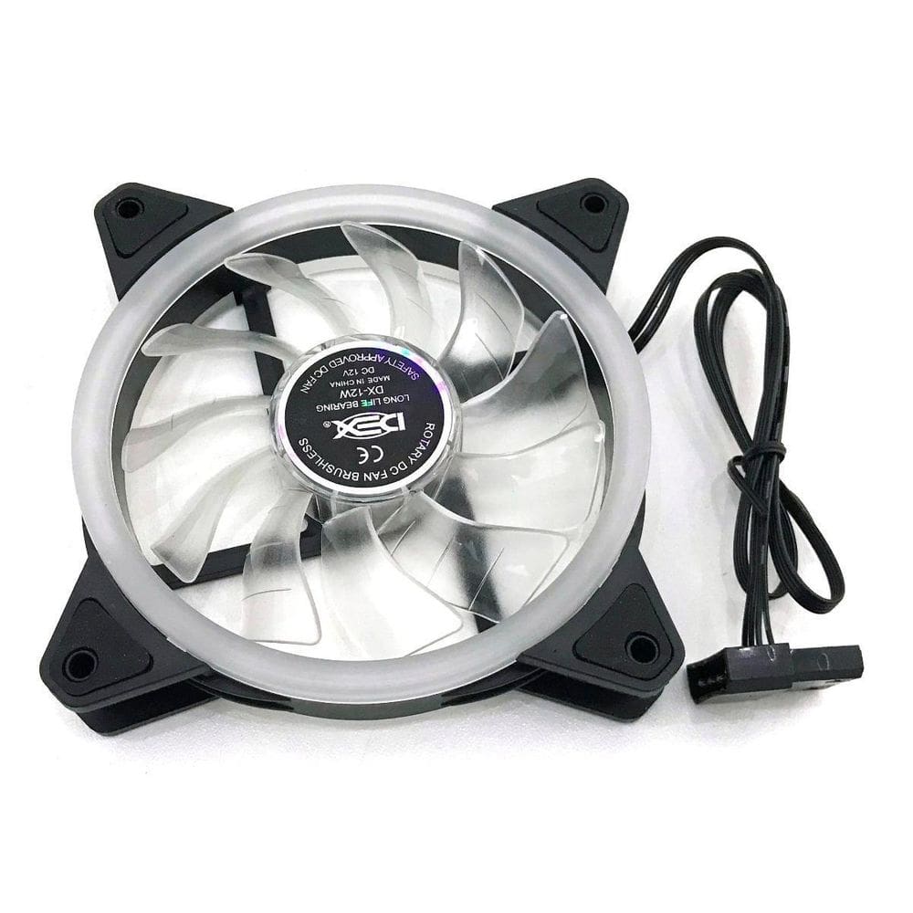 Cooler Fan 120mm Com 18 Led Rgb Dupla Face Para Gabinete Cpu