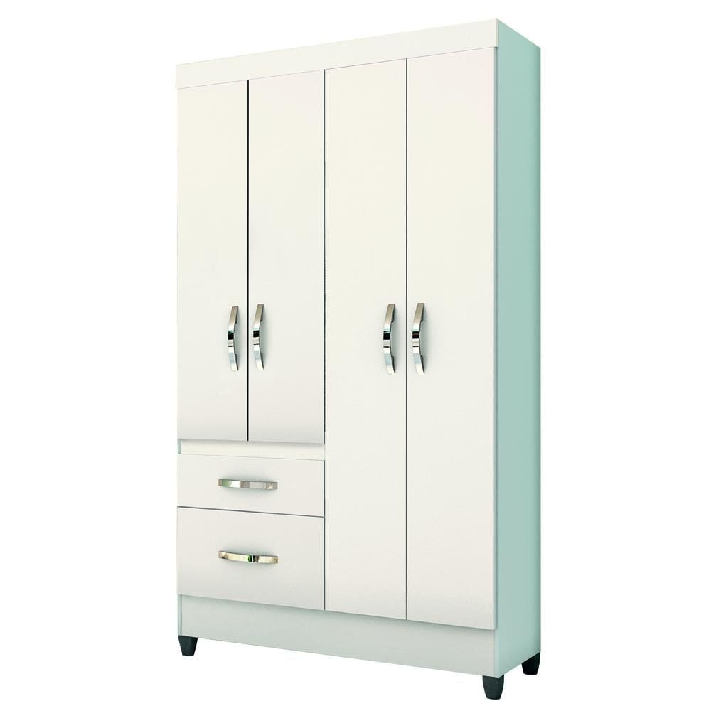 Guarda-Roupa Solteiro 4 Portas 2 Gavetas Madri Multi Color Moval M?veis