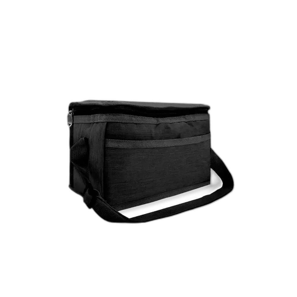 Bolsa Térmica Porta Marmita Lanche Bebida Preta