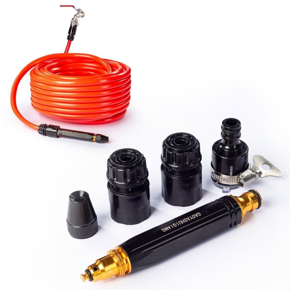 Bico Alta Pressão Mangueira + Conector: Kit 3 em 1 - VALECOM