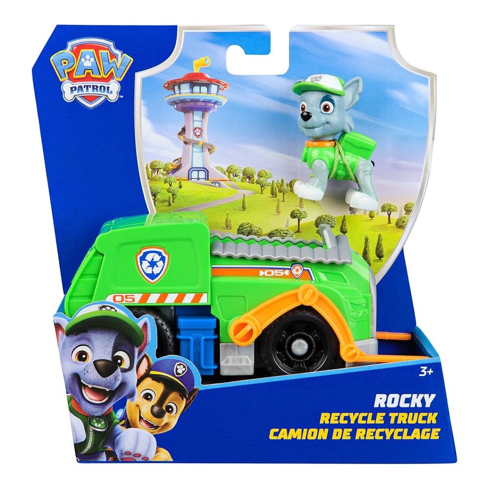Patrulha Canina - Veículo Do Rocky + Boneco De 6Cm (Novo)