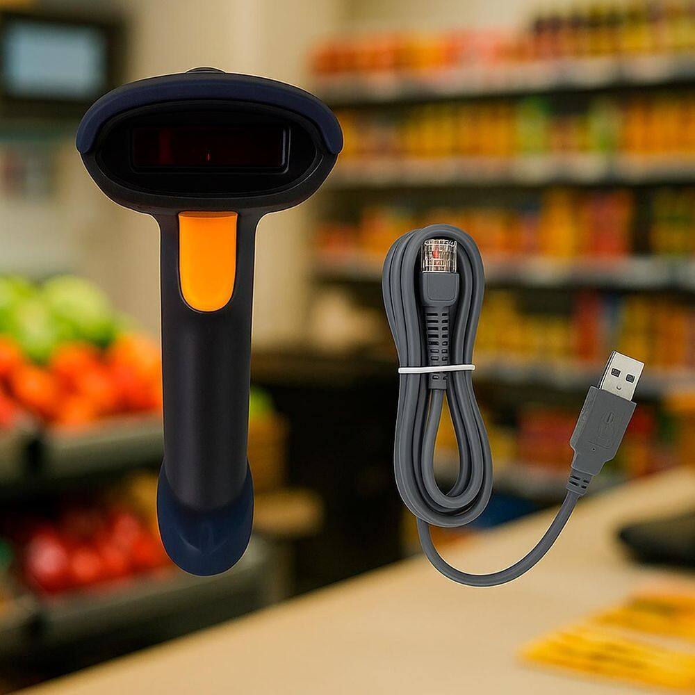 Leitor Código Barras Scanner Rápido Tipo Pistola Usb