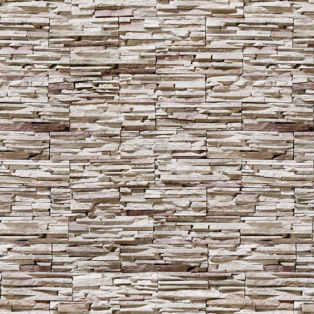 Papel De Parede Pedras Canjiquinha Claras Autocolante Sala
