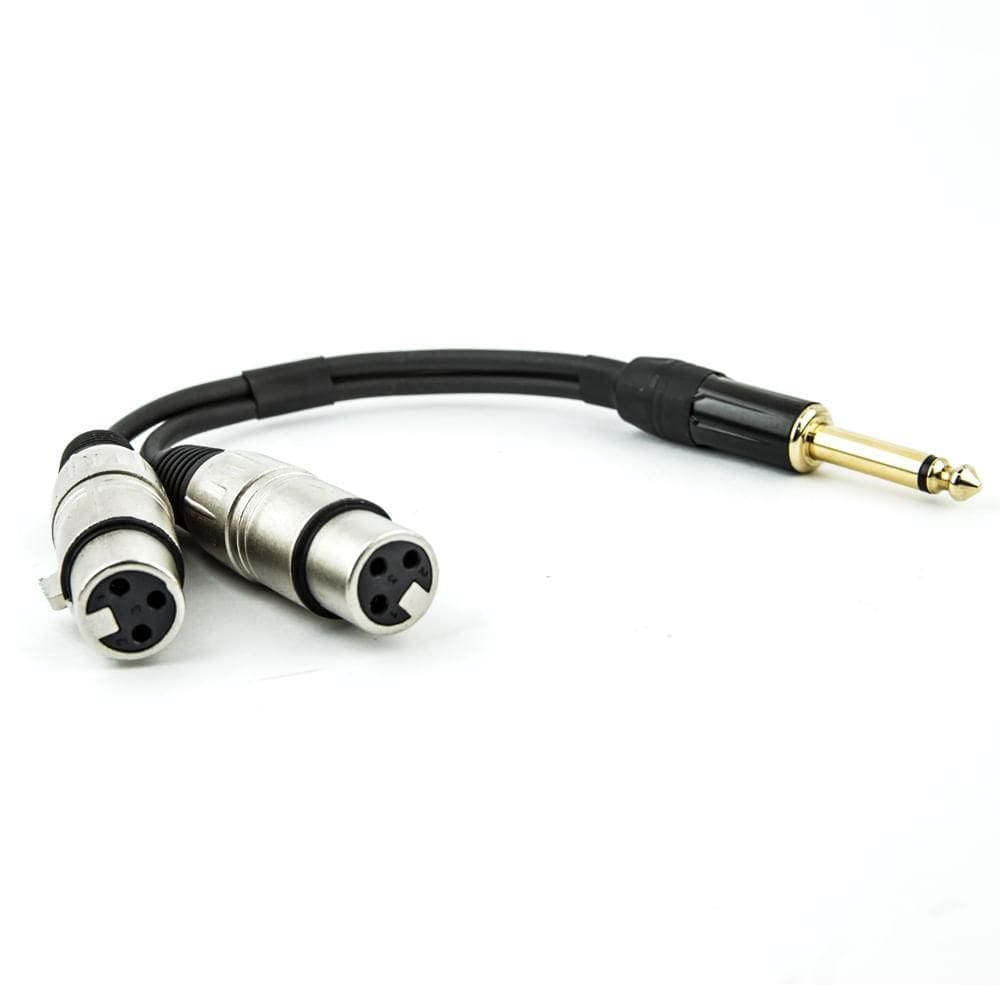 Cabo P10 Para 2 Xlr Fêmea Estereo - 3 Metros
