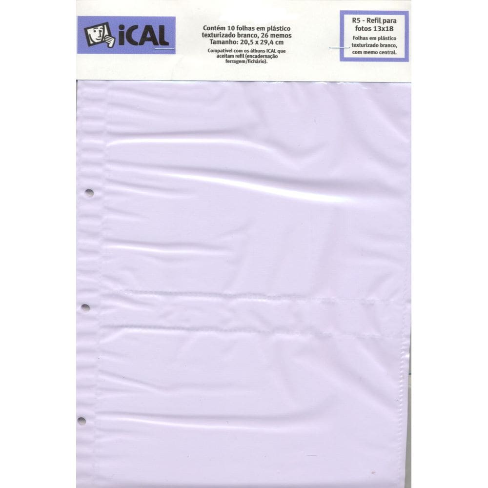 Refil Folha Branca 10 Fl 13X18 - R5 Ical