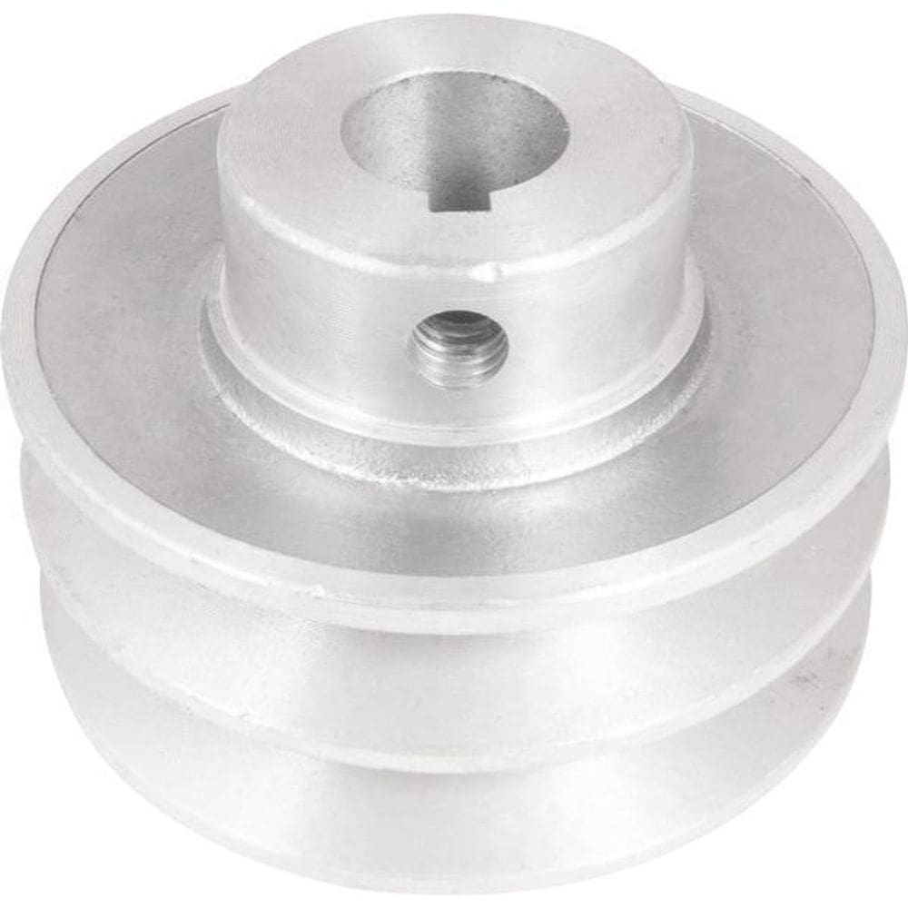 Polia Alumínio 2 Canais Perfil A 80Mm Com Furo 19Mm Vonder