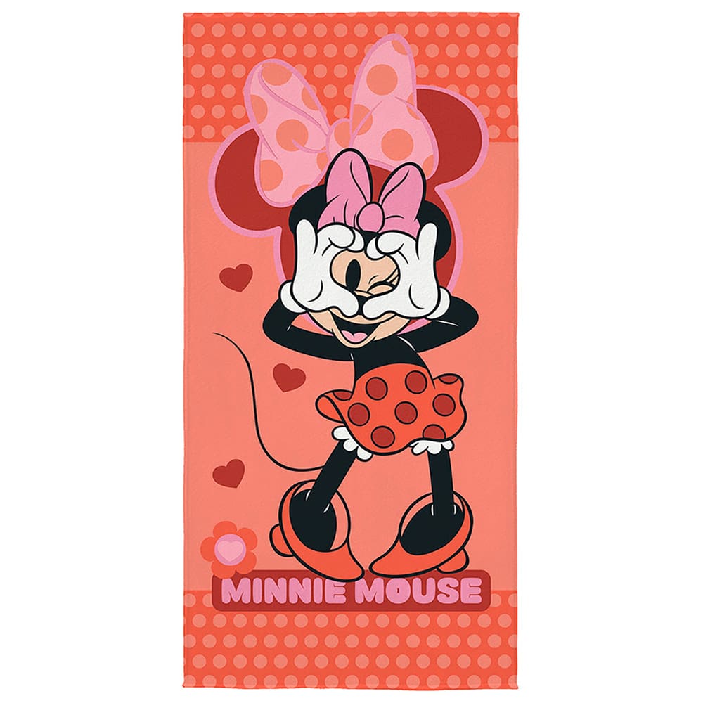 Toalha Aveludada Infantil Minnie 70cm x 1,40m Lepper Oficial