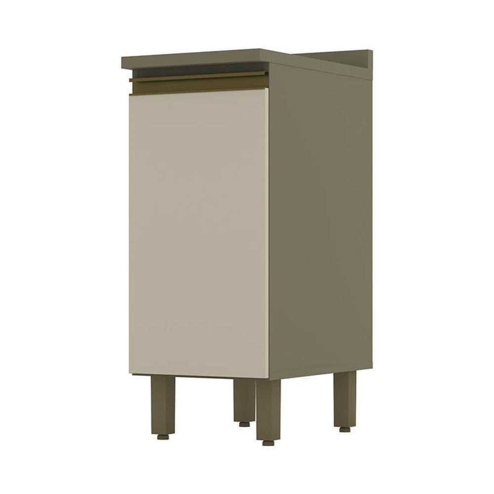 Balcão 1 Porta 35cm Duna-cristal Com Tampo Connect - Móveis Henn Duna-cristal