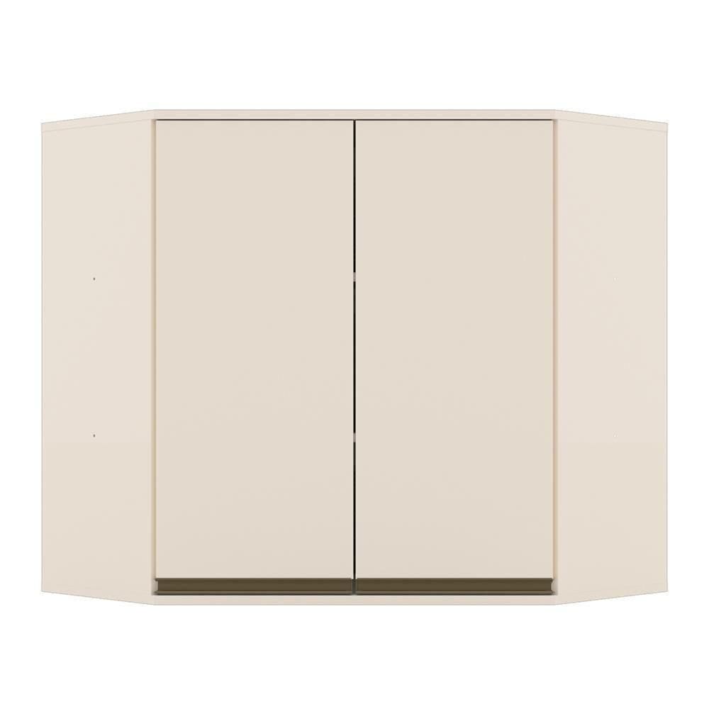 Armário Aéreo Canto Oblíquo 83cm Connect Off White - Móveis Henn Off White